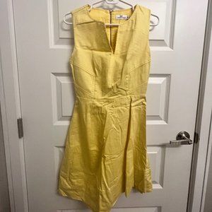 Vineyard Vines Split Neck Textured Cotton Dress